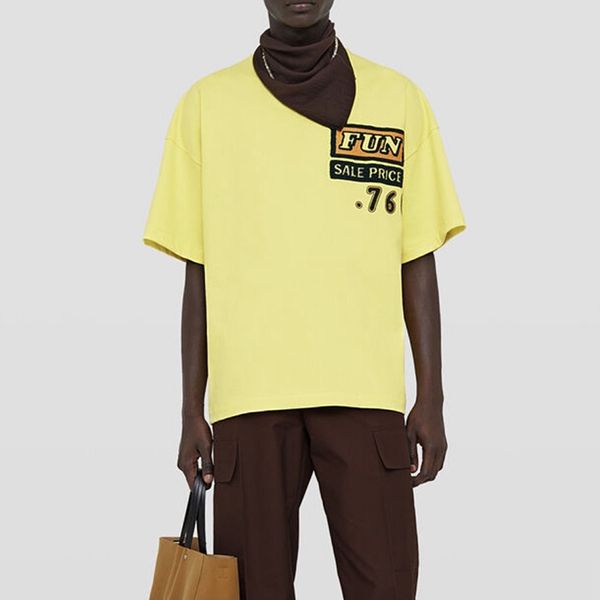 【2023SS】ジルサンダー コピー★ グラフィックパッチ コットンTシャツ JSMU707025-MU248508