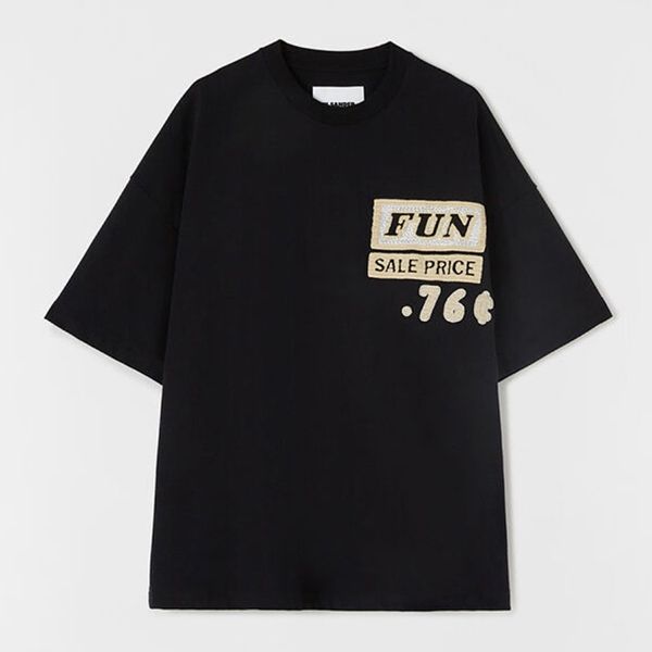 【2023SS】ジルサンダー コピー★ グラフィックパッチ コットンTシャツ JSMU707025-MU248508