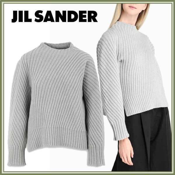 ジルサンダー ニット コピー JIL SANDER☆リブドニットジャンパー