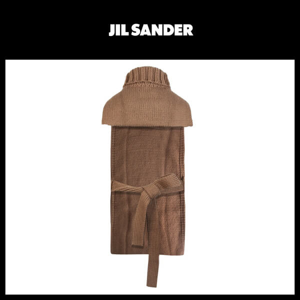 ★ JIL SANDER ★ジルサンダー ベスト 偽物 2021 AW ランウェイ WOOL TURTLENECK BIB