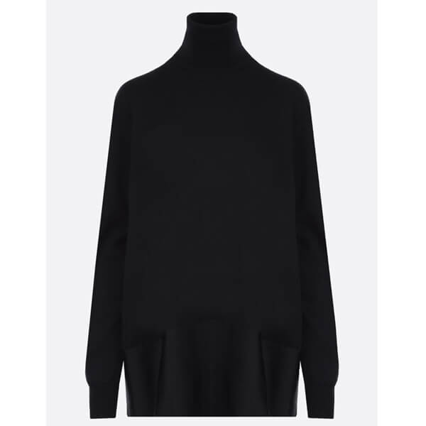 ジルサンダー ニット コピー★JIL SANDER★ストレッチウール＆シルクトリムセーター
