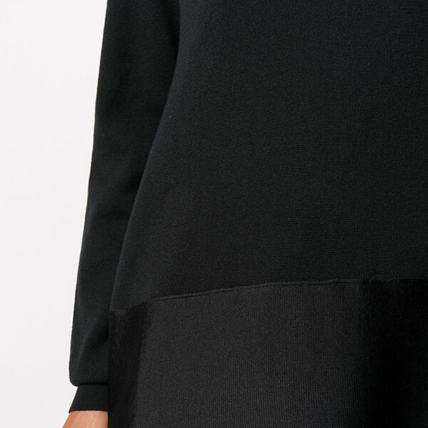 ジルサンダー ニット コピー★JIL SANDER★ストレッチウール＆シルクトリムセーター