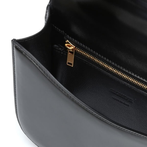 【Jil Sander】ジルサンダー 財布 偽物 Handlebar Leather Clutch Bag ブラック