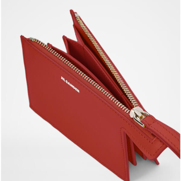 21AW ジルサンダー 財布 偽物【JIL SANDER】 Tootie カードホルダー ロゴ 2カラー