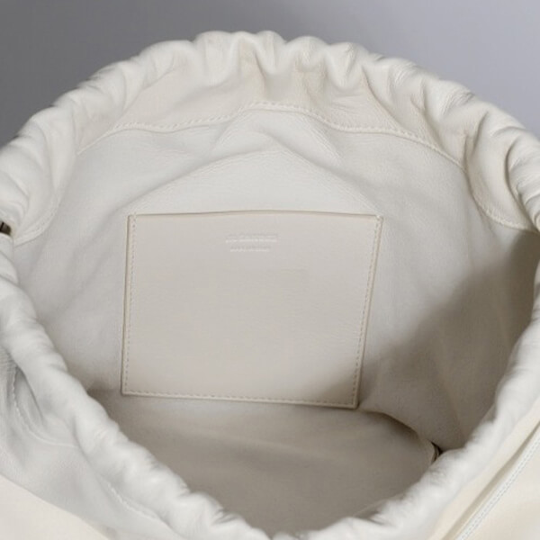 ジルサンダー バッグ 偽物★Jil Sander レザー スモールバケッドショルダーバッグ