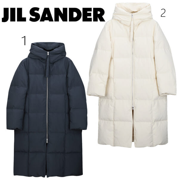 ジルサンダー ダウン コピー【新作】Jil Sander フーデッドダウンコート 送料込追跡可
