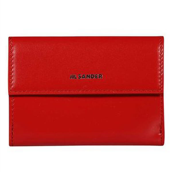 【ジルサンダー 財布 偽物】Jil Sander レザー ミニウォレット 2色展開