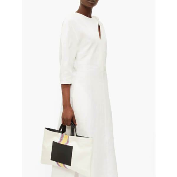 ジルサンダー コート コピー JIL SANDER*フロントスリット バルーンスリーブ ポプリンドレス