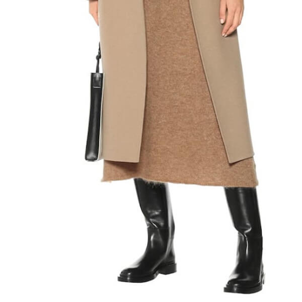 【ジルサンダー 偽物 革靴】Jil sander ジルサンダー レザー ロングブーツ 超限定意外性抜群