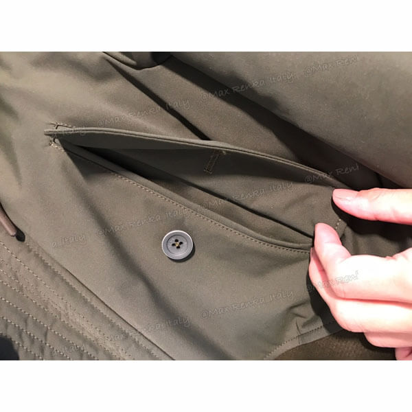 ヘルノ ダウン 偽物 日本未入荷【HERNO】ウール＆ナイロンパネルロングコート
