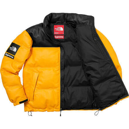 supreme north face ヌプシ 偽物 シュプリーム ノースフェイス ダウン ヌプシ レザーダウンジャケット ノースフェイスダウン コピー