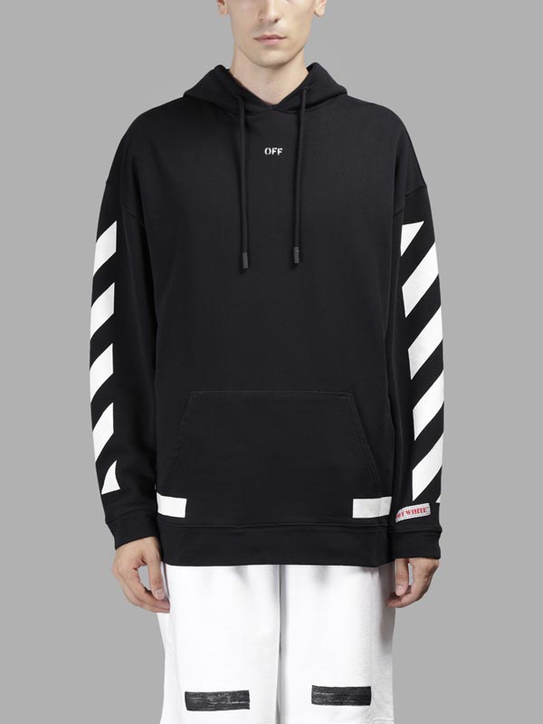 オフ ホワイト 東京 偽物 パーカー 激安 OFF WHITE 17FW ARROW OVER HOODIE 芸能人