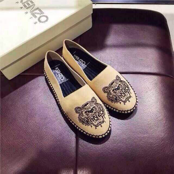 【モデル愛用ブランド】KENZO ロゴスエードエスパドリーユ