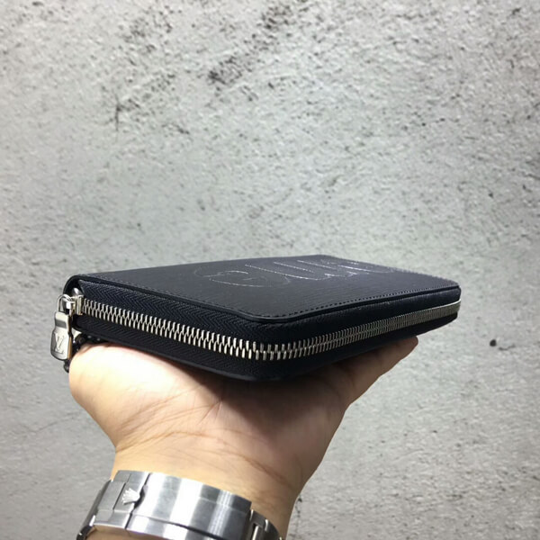 20-21AWシュプリーム 偽物 新作 シュプリーム ヴィトン 財布 偽物 ルイヴィトン シュプリーム Epi Leather Zippy Organizer Wallet 黒