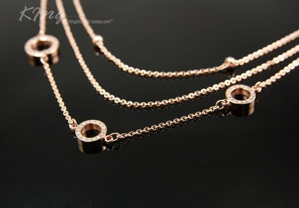 ブルガリ ネックレスペンダント ローズゴールド ne124