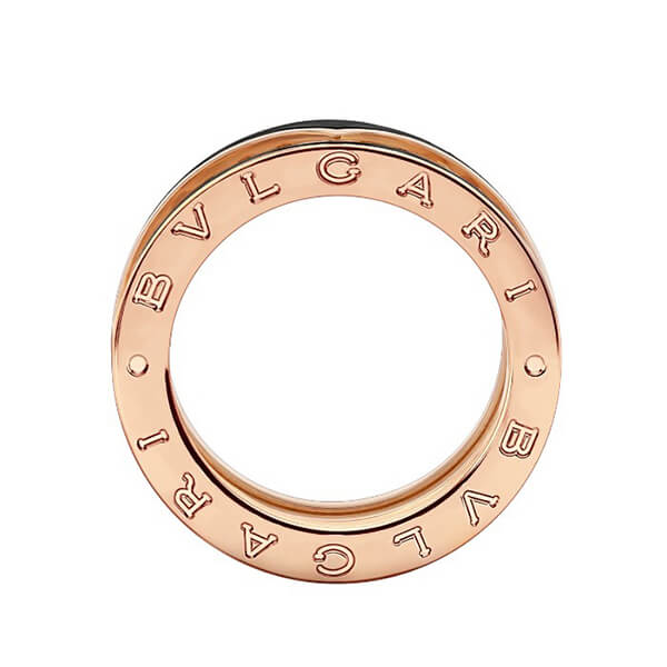 大人気 ブルガリ リング コピー B.ZERO1 ビーゼロワン ピアス 偽物 ロック 2バンド 18K 357982