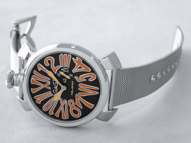 ガガミラノ  スリム　46mm　クォーツ 5080.4 SSブレス
