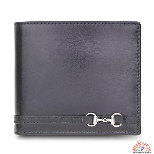 グッチ メンズ 二つ折り財布 ブラック 245773 A490N 1000