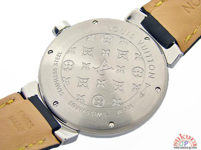 ルイヴィトン時計 タンブール ＧＭＴ Q1131 ブラウン文字盤 メンズ オートマ