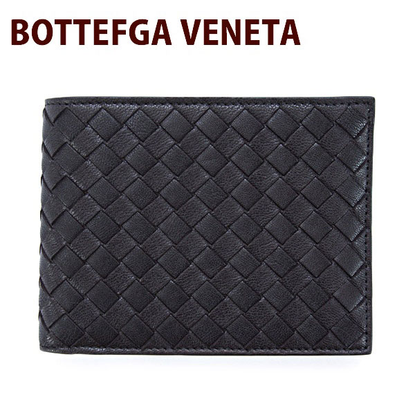 ボッテガヴェネタ 二つ折り財布 メンズ ブラック 113112 VX051 1000