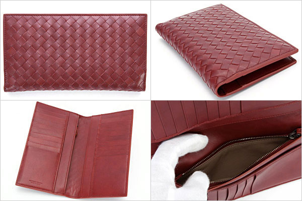ボッテガヴェネタ財布 ボッテガヴェネタ 二つ折り ガーネット 272541 V4651 6100 GARNET