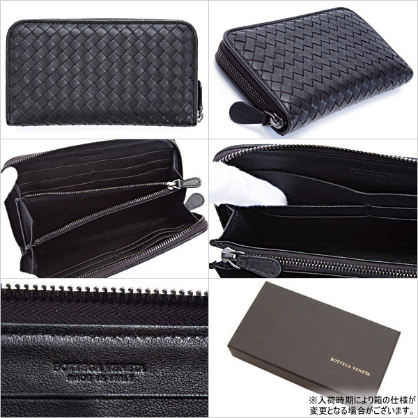 ボッテガヴェネタ財布 ボッテガヴェネタ レザ ブラック 114076 VX051 1000
