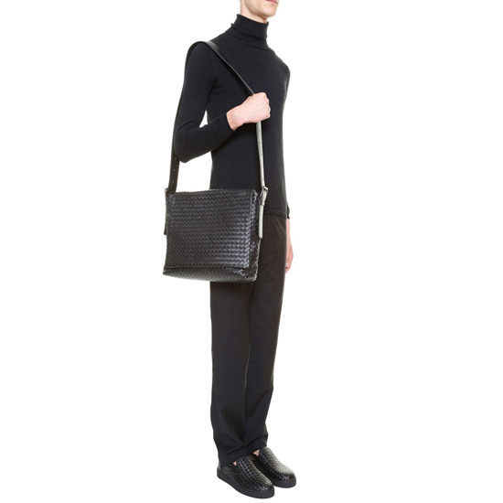 ボッテガヴェネタコピー☆BRAIDED LEATHER MESSANGER BAG☆ボッテガヴェネタ 161314VQ1311000