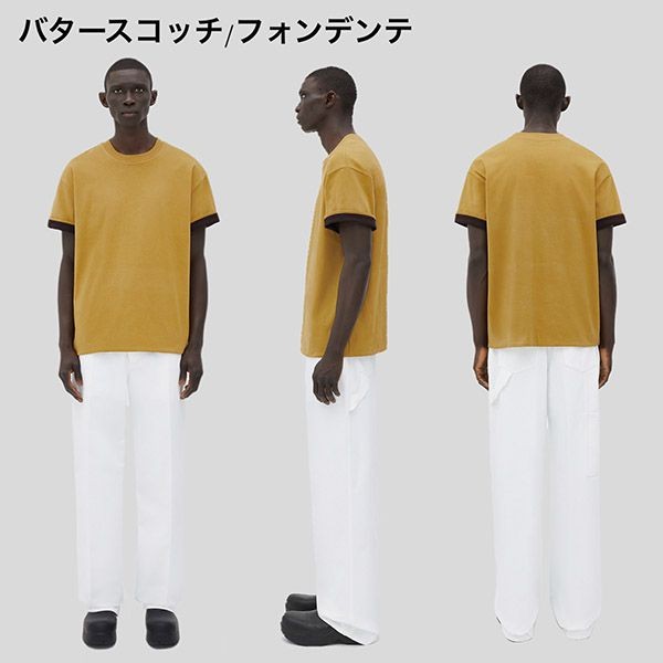 ボッテガ ヴェネタ 2トーンカラー コットン Tシャツ 偽物 9色 661788V16E09056