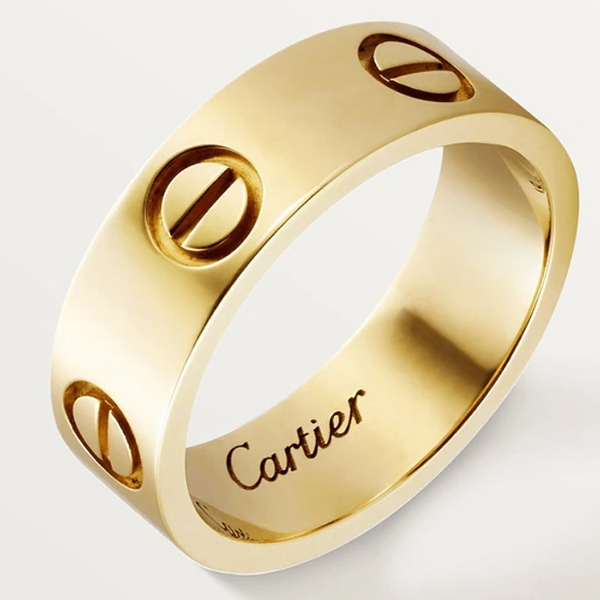 カルティエ ラブリング 指輪 偽物 K18YG B40847 新品