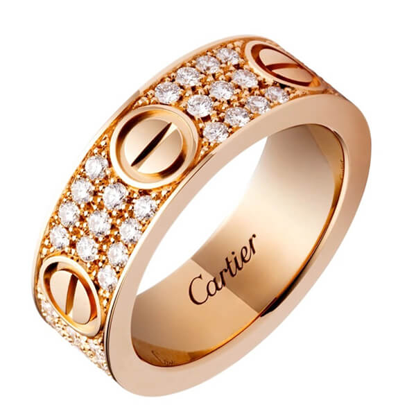 大人気【カルティエ リング スーパーコピー】LOVEリング ダイヤモンド 華やか 洗練