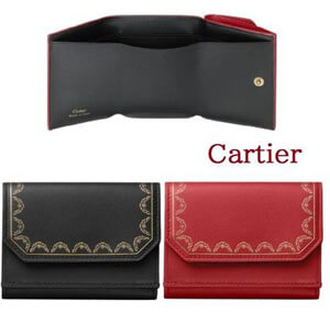 【カルティエ】カルティエ 財布 偽物 三つ折り財布