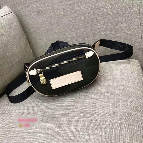 ルイヴィトンシュプリームコピー ルイヴィトン × supreme バムバッグ BUMBAG PM バムバッグ カモフラージュ M44202