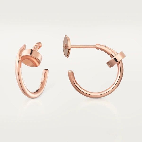 可愛い【カルティエ コピー】ジュスト アン クル フープ イヤリング 18K