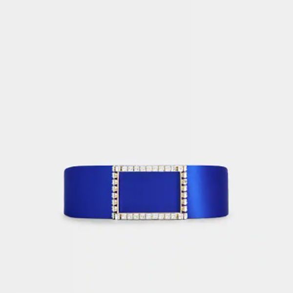 限定品☆TresVivier ロジェヴィヴィエ サテンシェイプストラス バックルベルト 偽物RCWC0AZ0310RS0B999