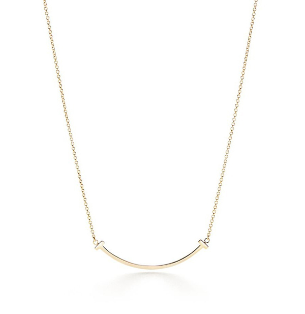 ティファニー コピー【Tiffany & Co】T Smile Pendant(gold or rose)