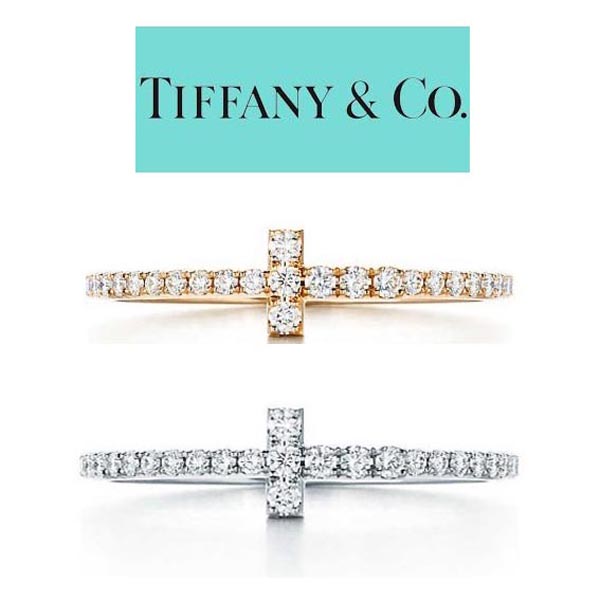 ティファニー T指輪 コピー Tiffany★Tワイヤー★ホワイトゴールドダイヤモンドリング