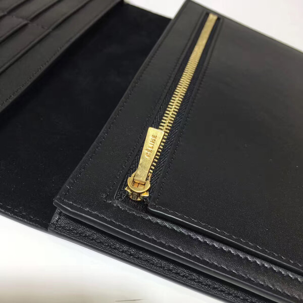 17SS 大変素敵 セリーヌコピー 長財布 ストラップ(Navy & Black)108633AS9.08NB