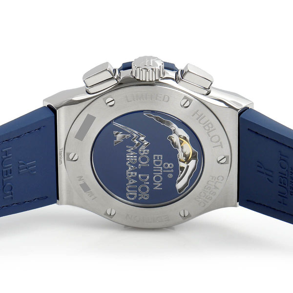 ウブロ スーパーコピー 腕時計 クラシックフュージョン チタニウム クロノグラフ ボルドールミラボ 世界限定81本 521.NX.7070.NR.BOM19