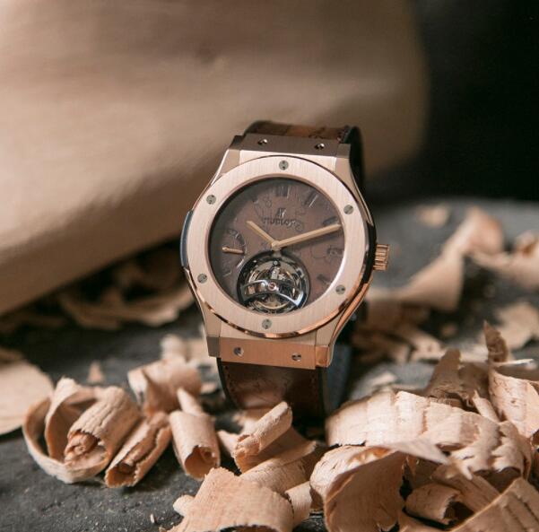 Hublot ウブロスーパーコピー クラシックフュージョン トゥールビヨン 5デイパワーリザーブ ベルルッティ スクリット キングゴールド 505.OX.0500.VR.BER17