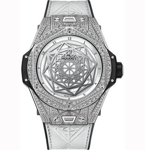 Hublot ウブロスーパーコピー ビッグバン ウニコ サンブルー チタニウム パヴェ 415.NX.2027.VR.1704.MXM18