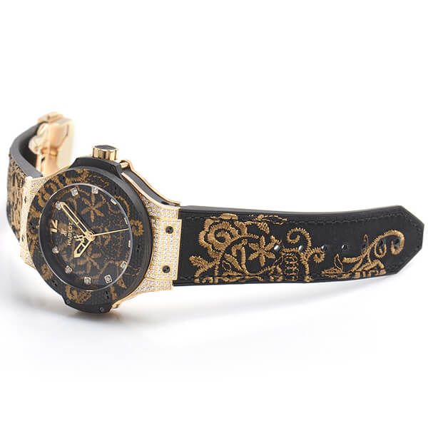 Hublot ウブロスーパーコピー ビッグバン ブロイダリーシュガースカル ゴールド ダイヤモンド 世界限定２００本 343.VX.6580.NR.0804