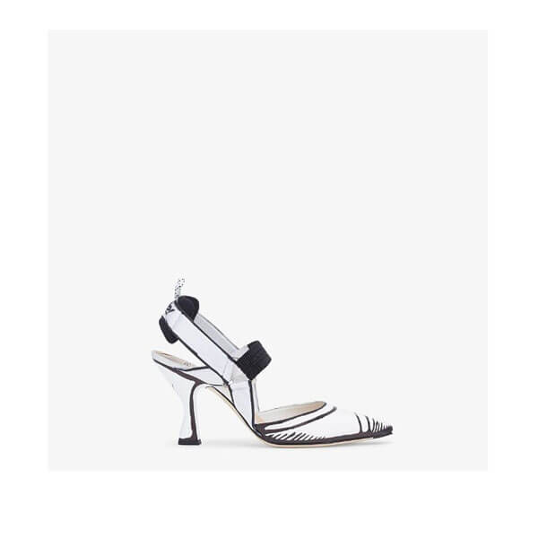 フェンディ パンプス コピー フェンディ SLINGBACK Colibri フェンディ Roma Joshua Vides in pelle 8J8034AC7SF1BOD
