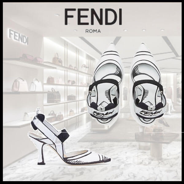 フェンディ パンプス コピー フェンディ SLINGBACK Colibri フェンディ Roma Joshua Vides in pelle 8J8034AC7SF1BOD
