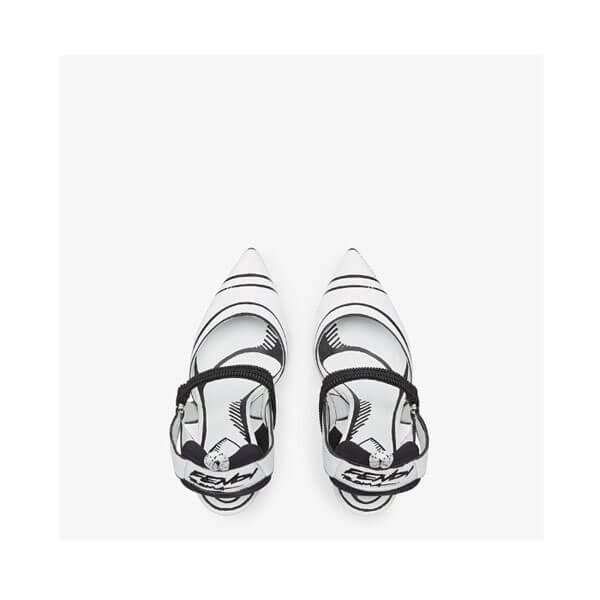 フェンディ パンプス コピー フェンディ SLINGBACK Colibri フェンディ Roma Joshua Vides in pelle 8J8034AC7SF1BOD