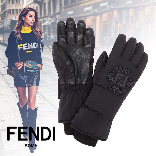 フェンディ◆フェンディ 手袋 コピー◆SKI GLOVES テックナイロン スキーグローブ FAD029AEQJF0GME