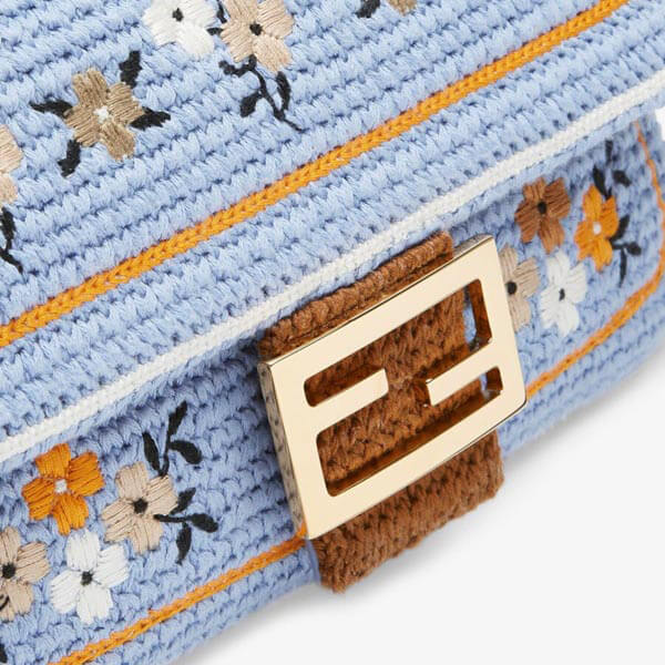 【フェンディ バッグ コピー】バゲット＊刺繍入りコットンバッグ 8BR783AFQUF1EEA