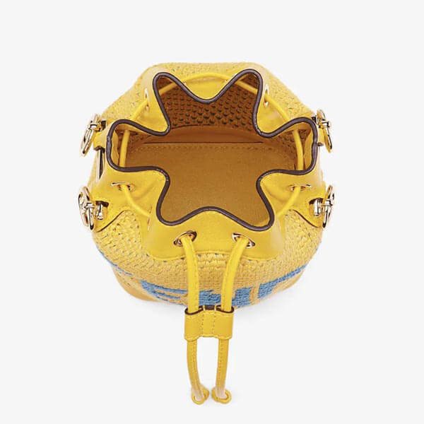 【フェンディ かごバッグ コピー】クロシェミニバケットバッグ 2色 21AW 8BS010AFQLF1EFA