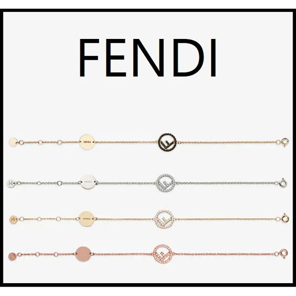 フェンディ ブレスレット 偽物 人気急上昇【フェンディ】ロゴモチーフ チェーンブレスレット4色♪