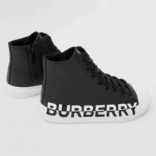 国内発送! Burberry バーバリー コピー ロゴ ハイトップ スニーカー