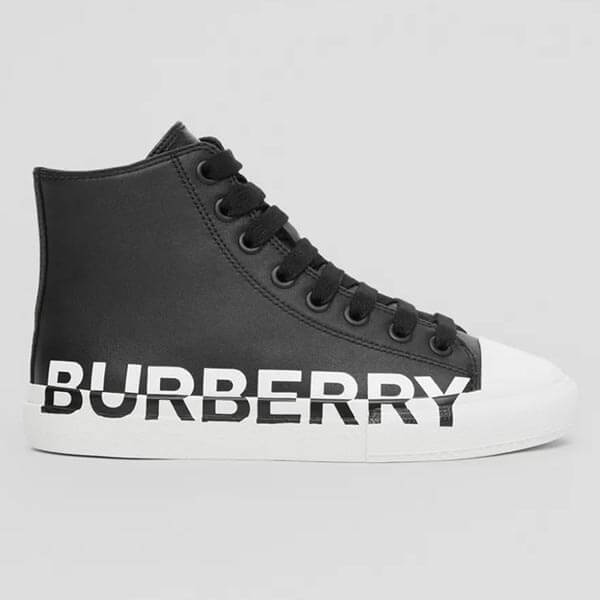 国内発送! Burberry バーバリー コピー ロゴ ハイトップ スニーカー